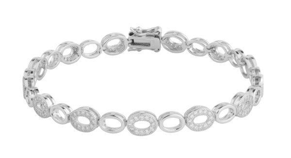 Chimiama Bracciale Donna Argento Con Zirconi