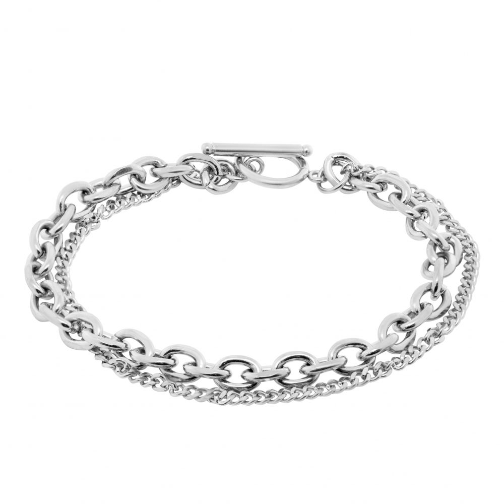 Chimiama Bracciale 2 Fili Acciaio