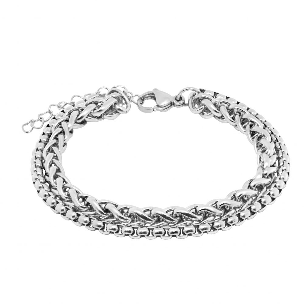 Chimiama Bracciale 2 Fili Acciaio