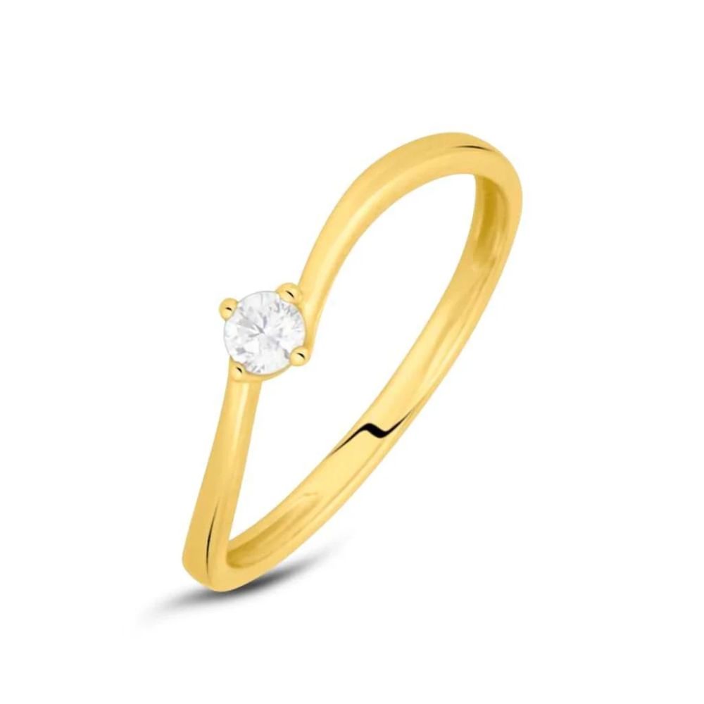 Stroili Anello Oro Giallo Solitario 3 mm Claire