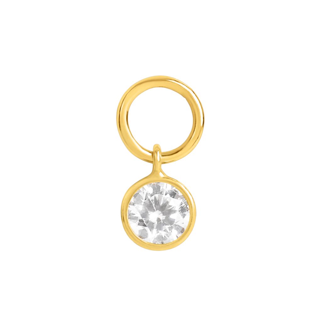 Stroili Pendente Cristallo Bianco Oro Giallo 9K Toujours