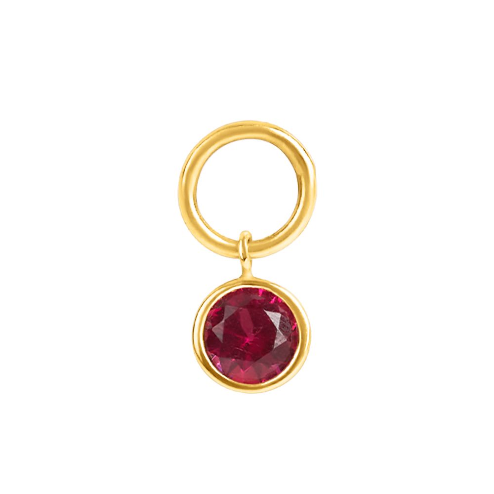 Stroili Pendente Cristallo Rosso Oro Giallo 9K Toujours