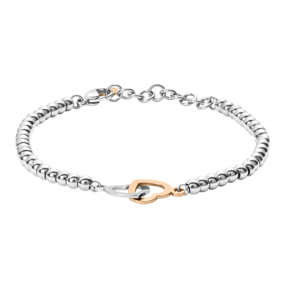 Stroili Bracciale Acciaio Cuori Bicolore Lady Code