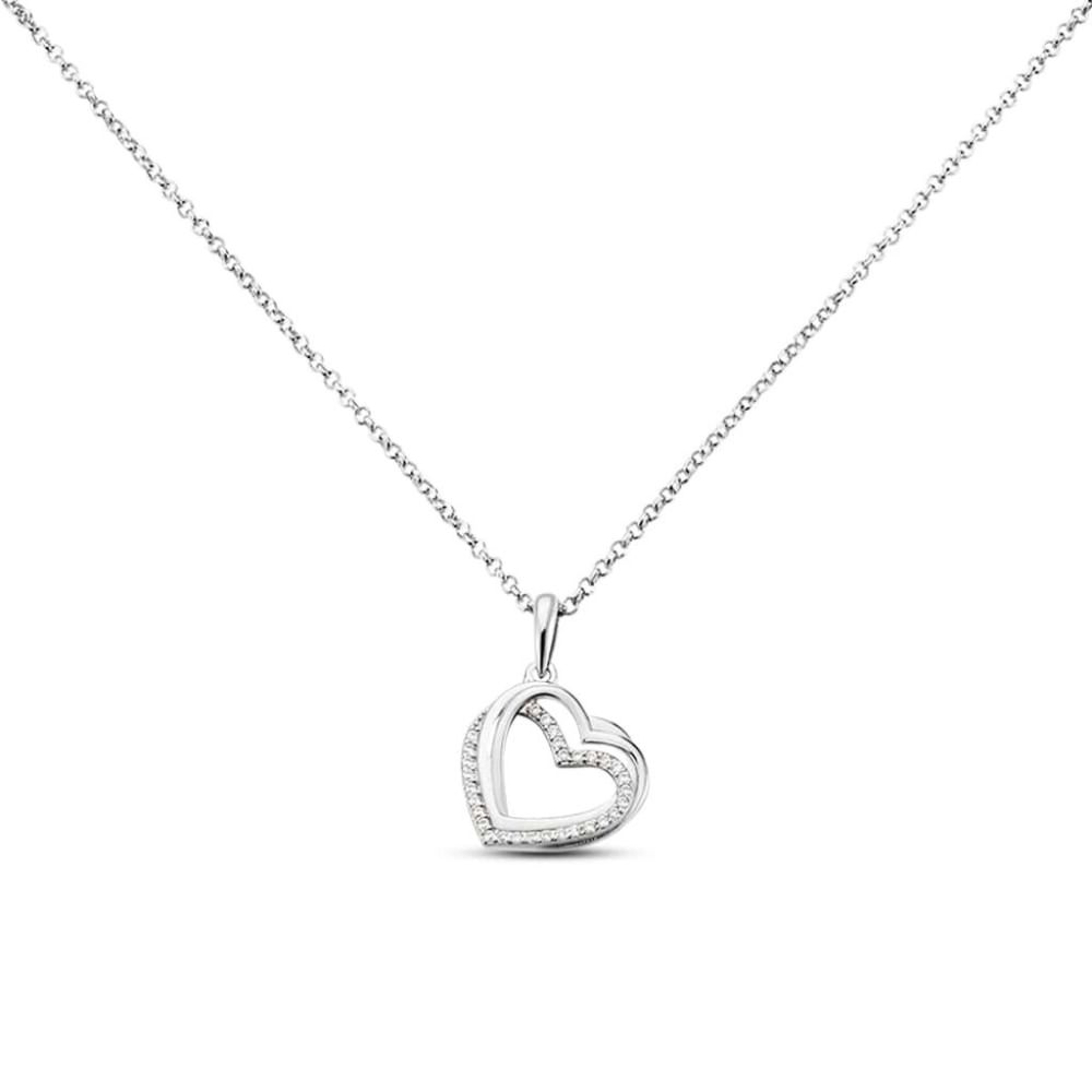 Stroili Collana Argento Cuore e Zirconi Silver Shine