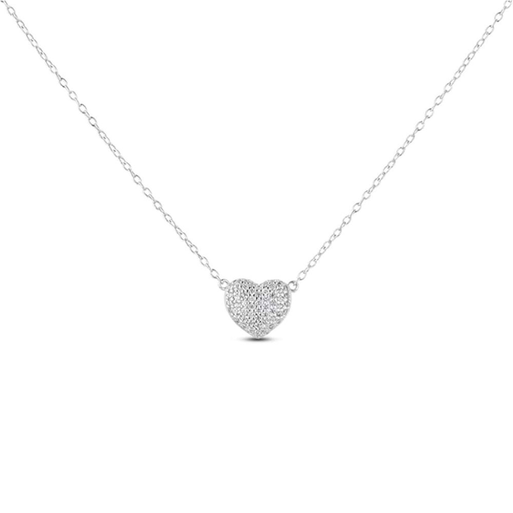 Stroili Collana Argento Cuore Zirconato Silver Shine