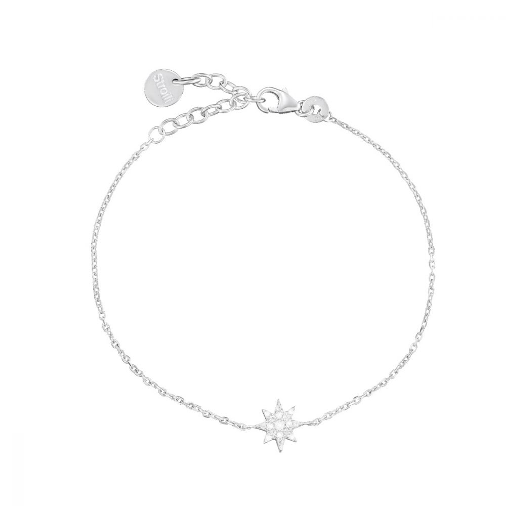 Stroili Bracciale Donna Argento Stella con Zirconi