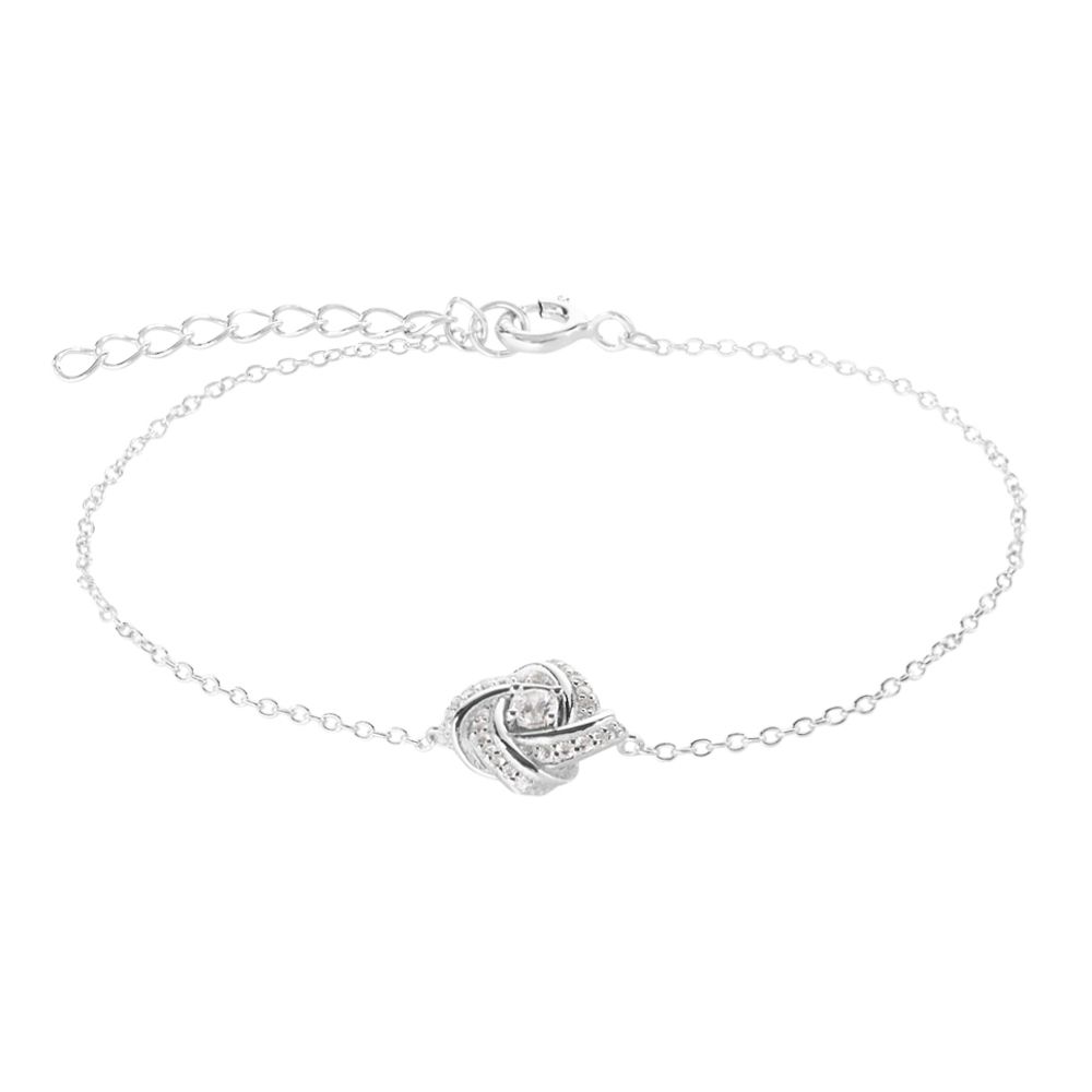 Stroili Bracciale Argento con Nodo e Zirconi Silver Elegance