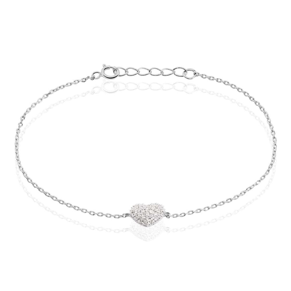 Stroili Bracciale Argento Cuore Zirconato Silver Shine