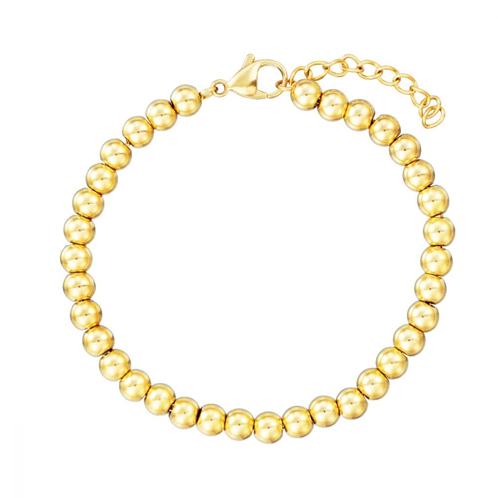 Stroili Bracciale Donna Acciaio Gold Boules 5 mm Lady Code