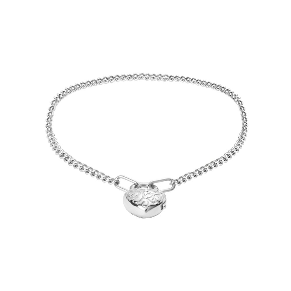 Stroili Bracciale Argento Cuore Lucchetto Silver Collection