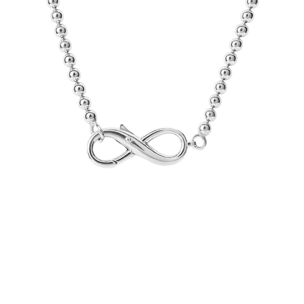 Stroili Collana Palline Argento e Infinito Silver Collection