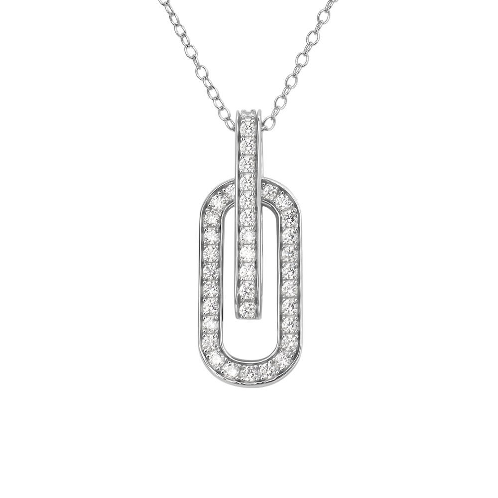 Stroili Collana Argento Elementi Con Zirconi Silver Shine