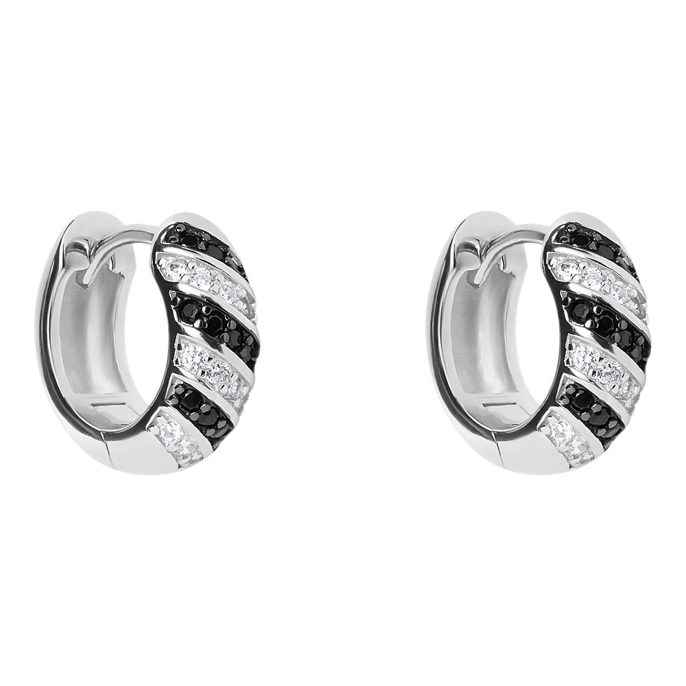 Stroili Cerchi Argento Zirconi Bicolori Silver Shine