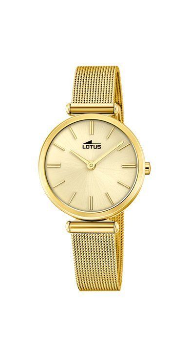 Lotus Orologio Donna Solo Tempo Acciaio Gold Quadrante Gold