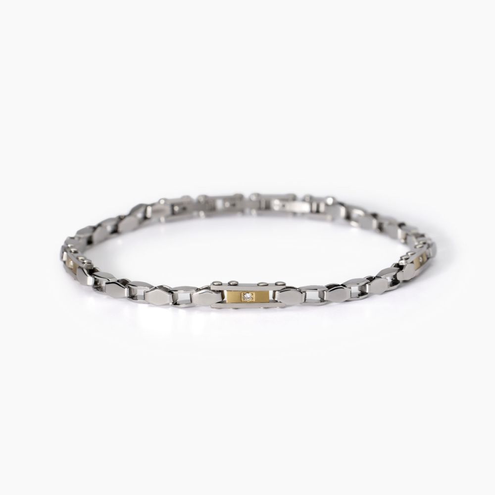 2 Jewels Bracciale Acciaio Elementi Gold