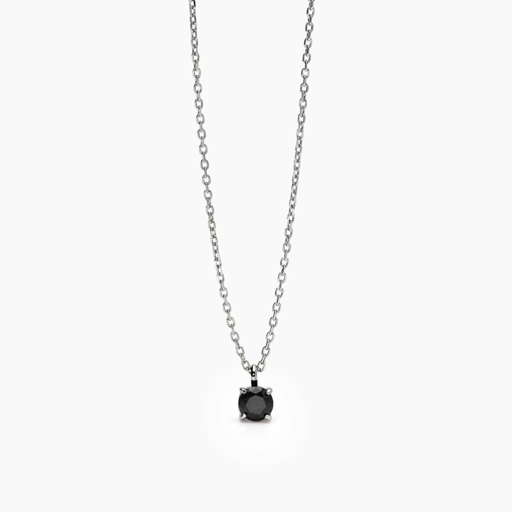 2 Jewels Collana Acciaio Punto Luce Nero 6 mm