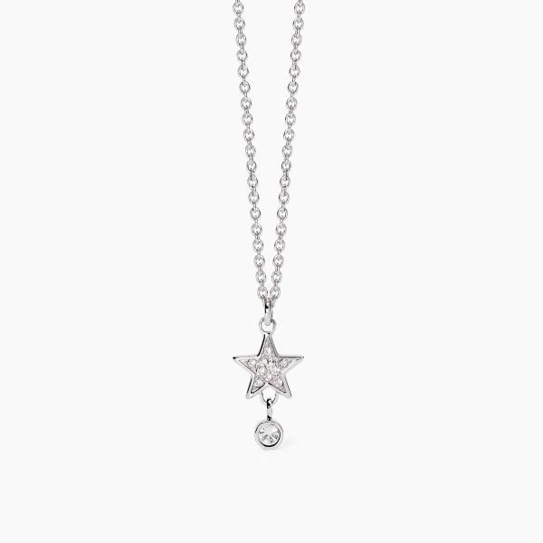 2 Jewels Collana Acciaio Stella Zirconata