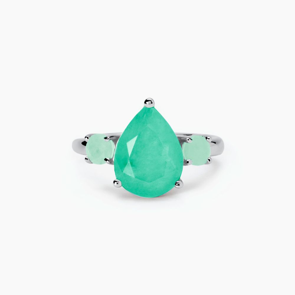 Mabina Anello Argento Fusion Stone Verde