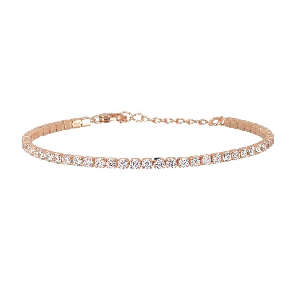 Mabina Bracciale Tennis Donna Argento Rosè