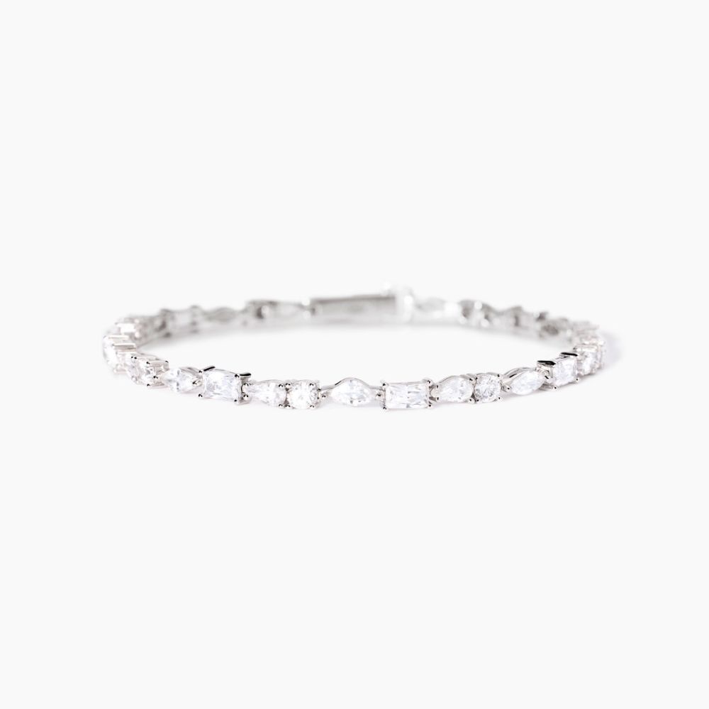 Mabina Bracciale Argento Cristalli Bianchi