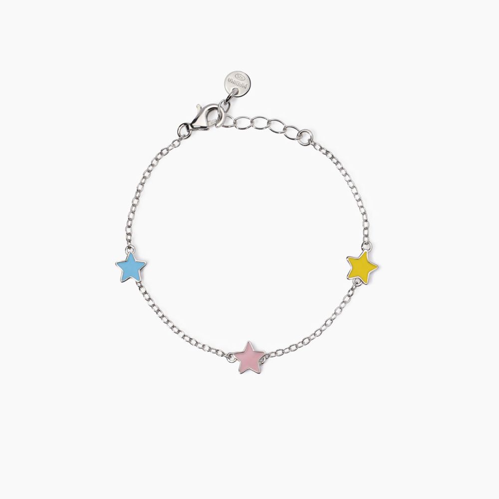 Mabina Bracciale Kids Argento Stelle Smaltate