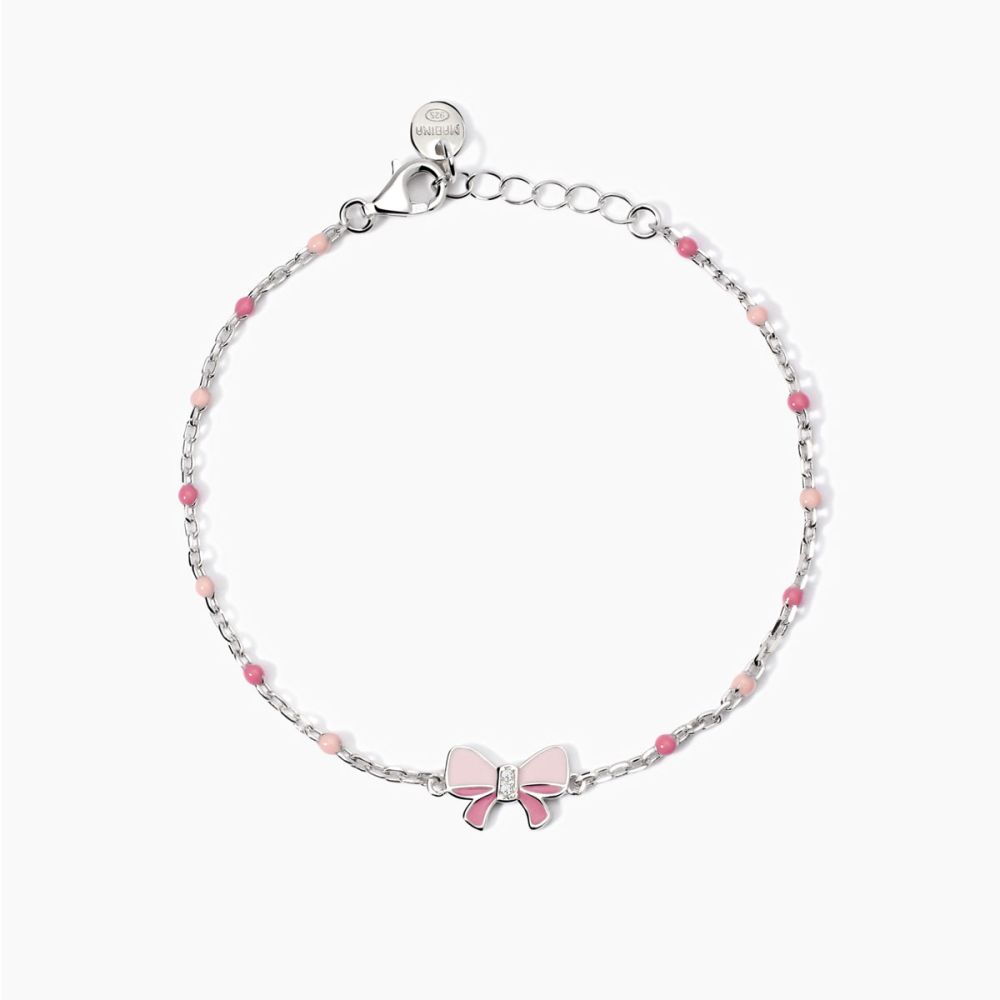 Mabina Bracciale Kids Argento Fiocco Smaltato