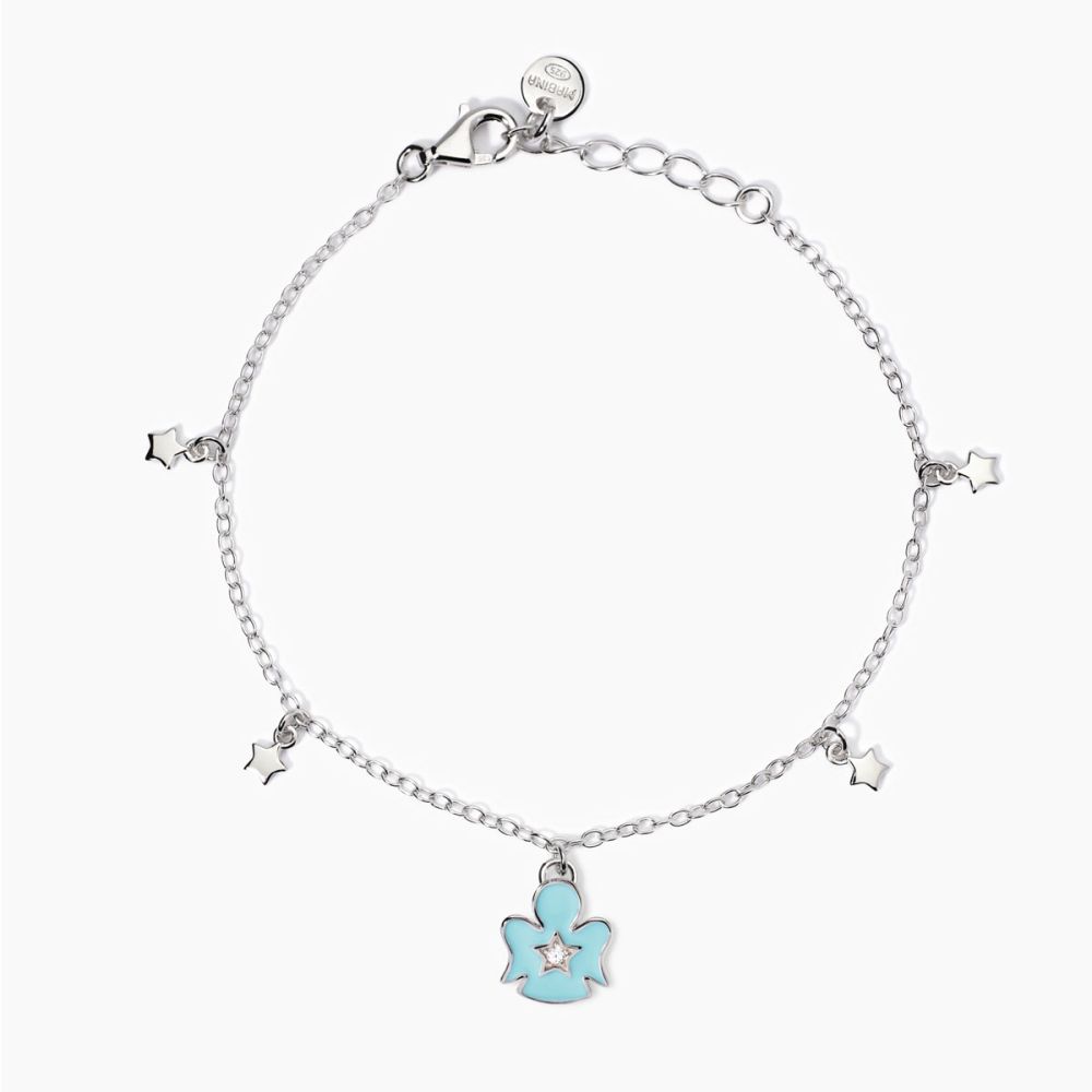 Mabina Bracciale Kids Argento Angelo Smaltato