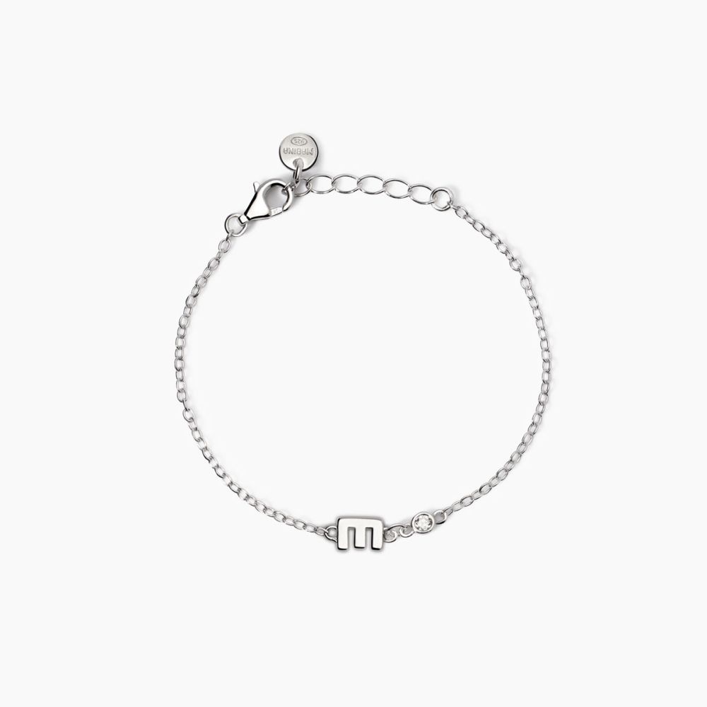 Mabina Bracciale Kids Argento con Lettere