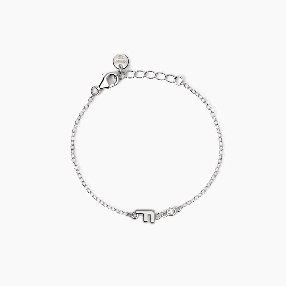 Mabina Bracciale Kids Argento con Lettere