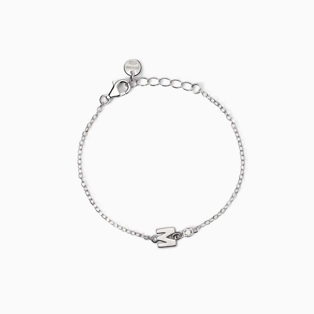 Mabina Bracciale Kids Argento con Lettere