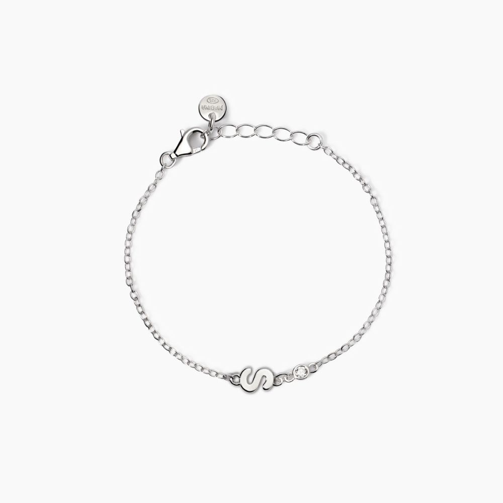 Mabina Bracciale Kids Argento con Lettere