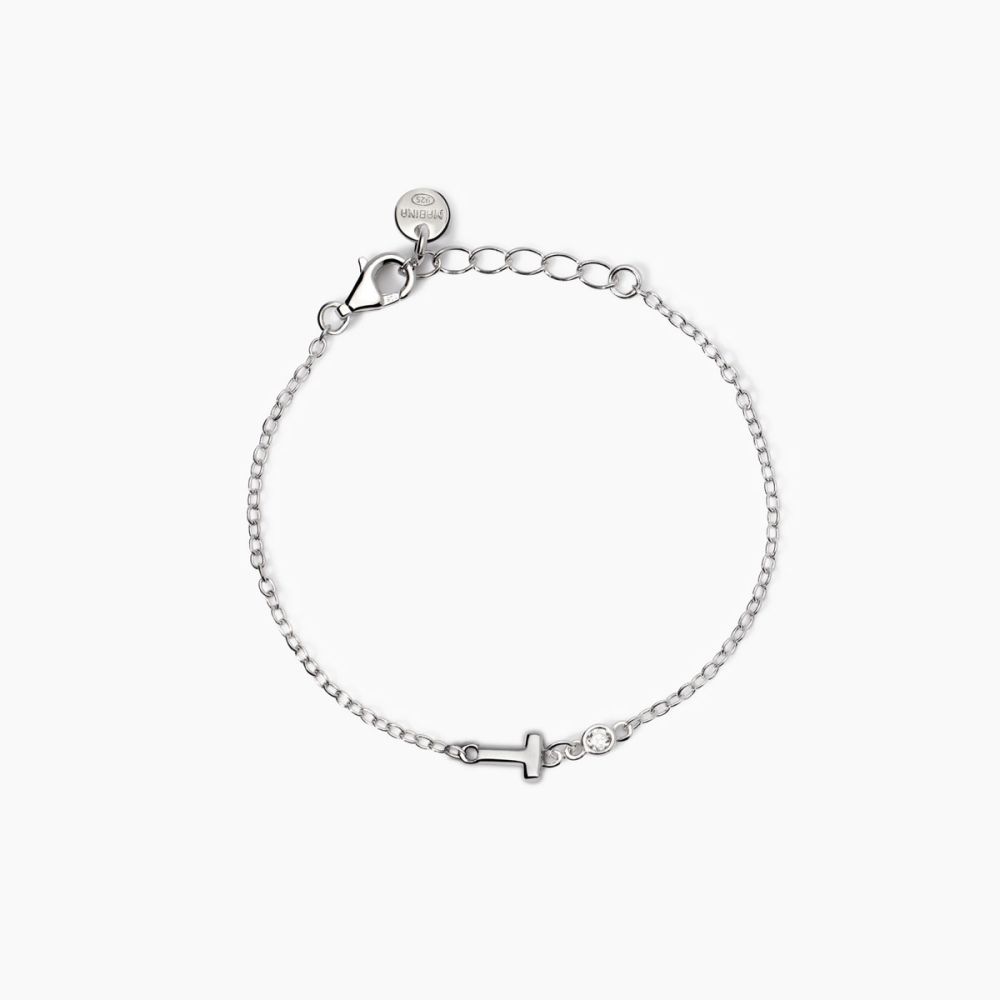 Mabina Bracciale Kids Argento con Lettere