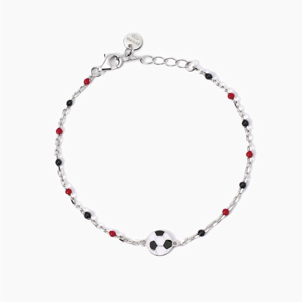 Mabina Bracciale Kids Argento Pallone e Sfere