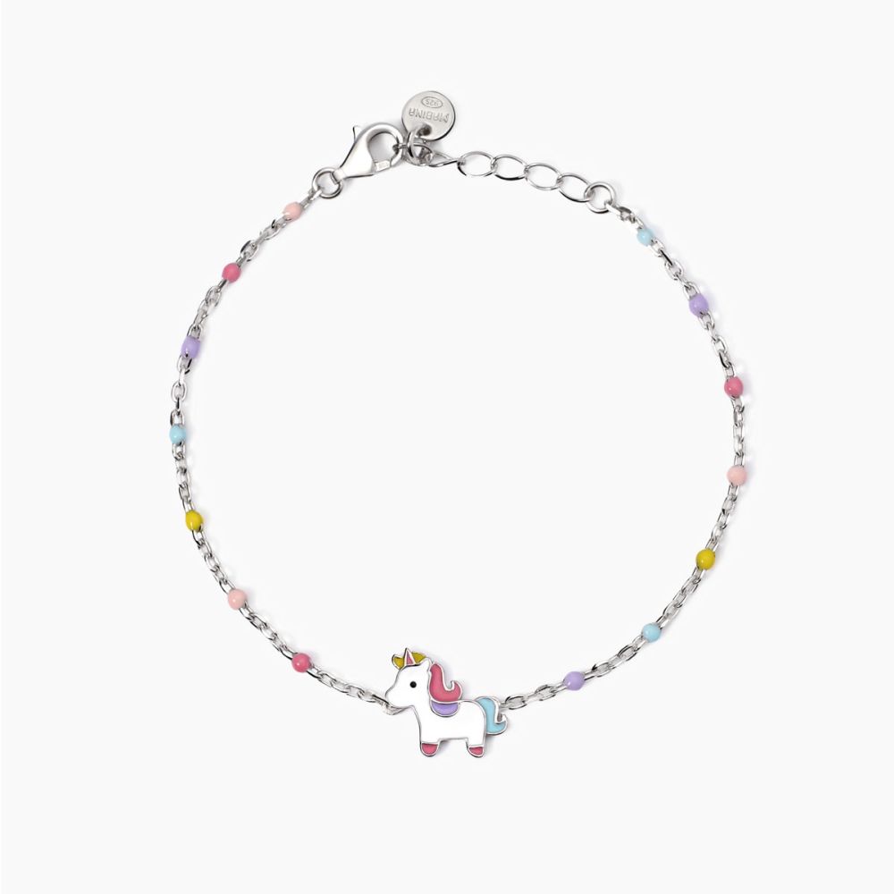 Mabina Bracciale Kids Argento Unicorno e Sfere