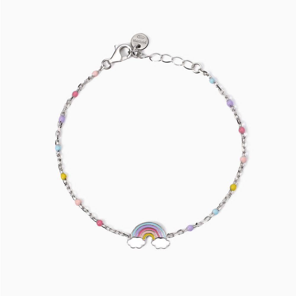 Mabina Bracciale Kids Argento Arcobaleno e Sfere