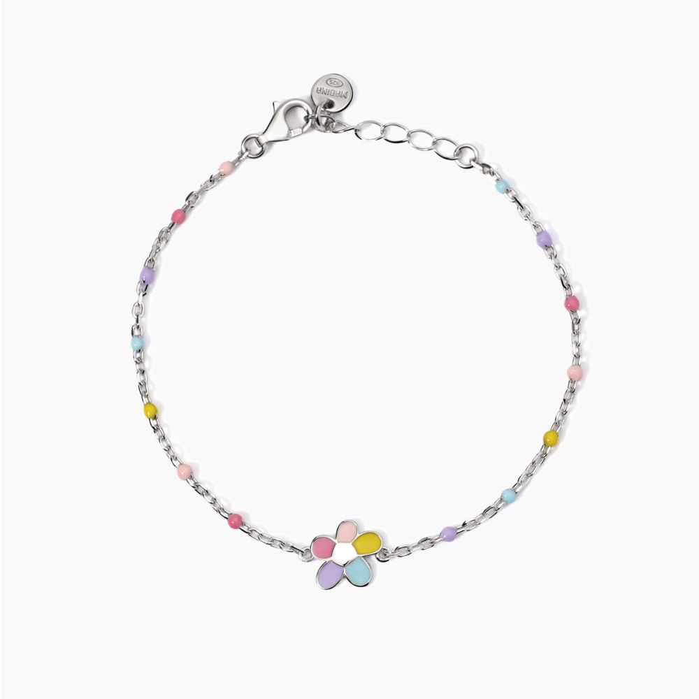 Mabina Bracciale Kids Argento Fiore Smaltato