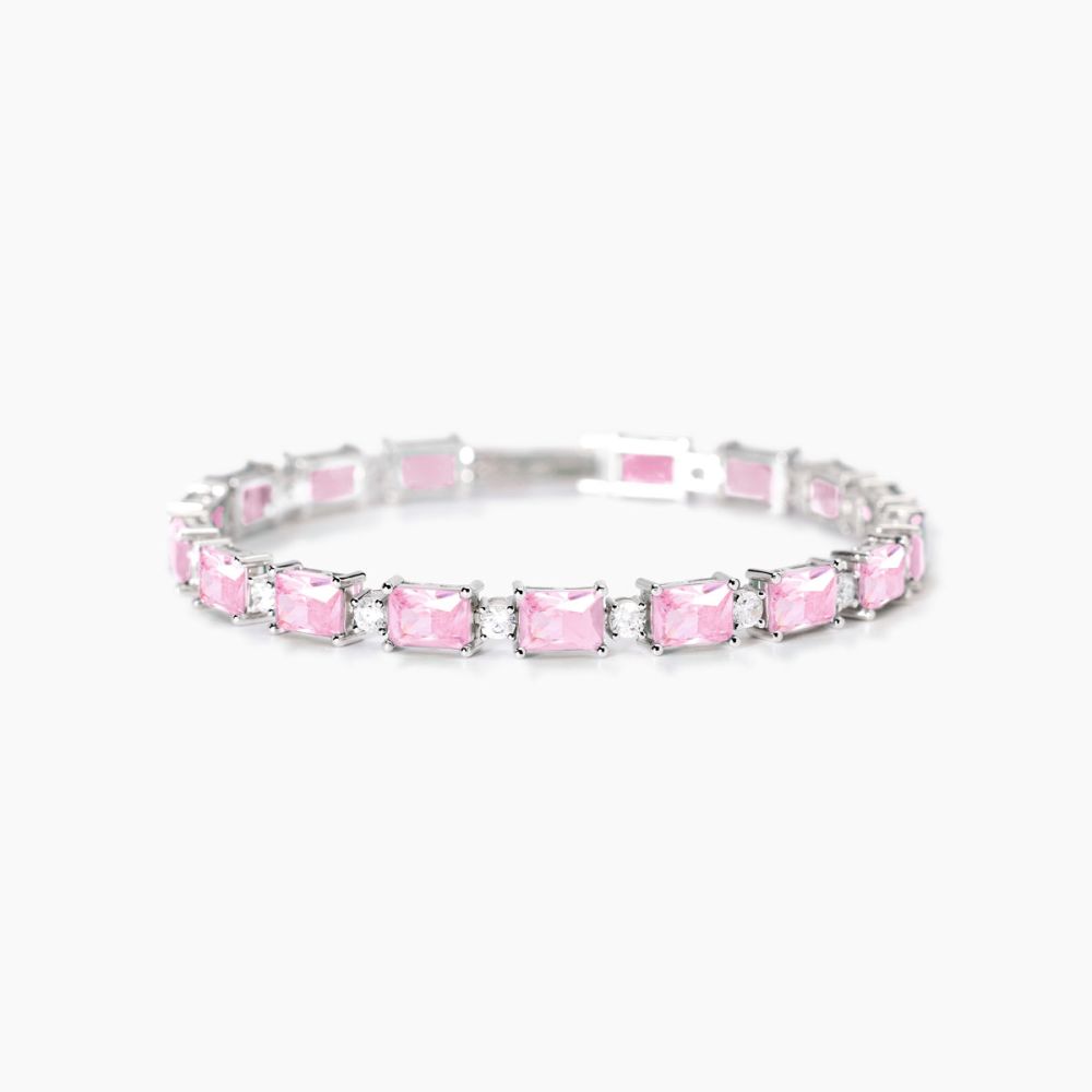 Mabina Bracciale Argento Cristalli Rosa