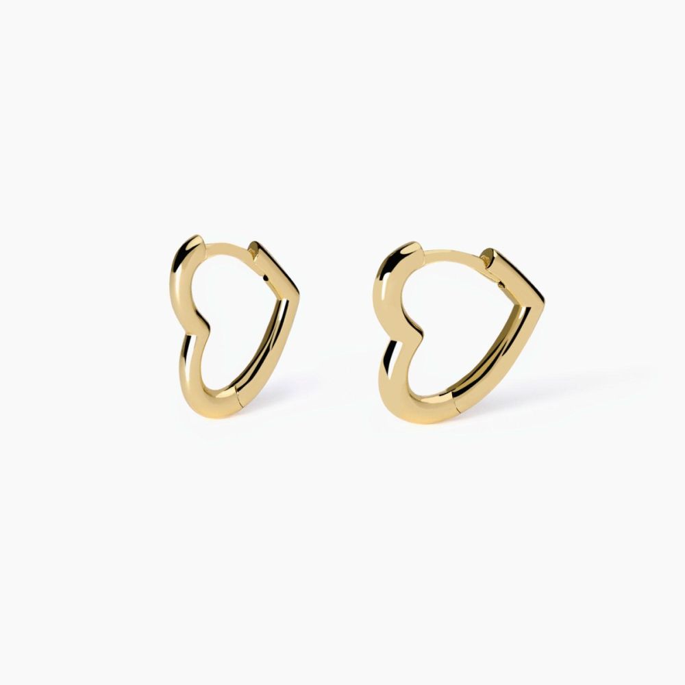 Mabina Cerchi Argento Gold a Forma di Cuore