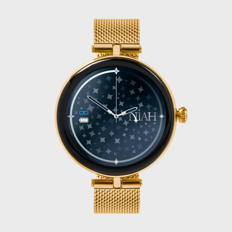 Techmade Smartwatch Lyra Silver Maglia Milano Gold