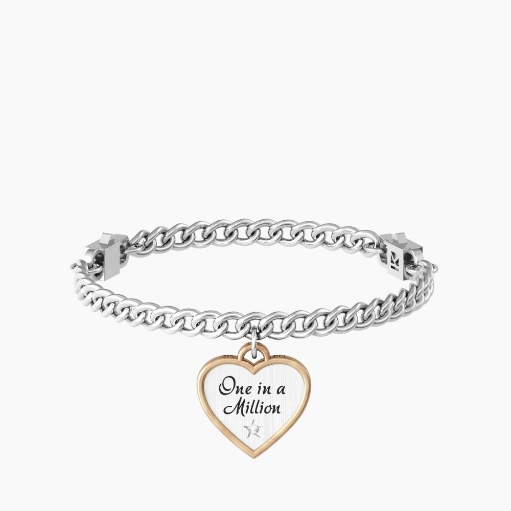 Kidult Bracciale Acciaio Cuore 