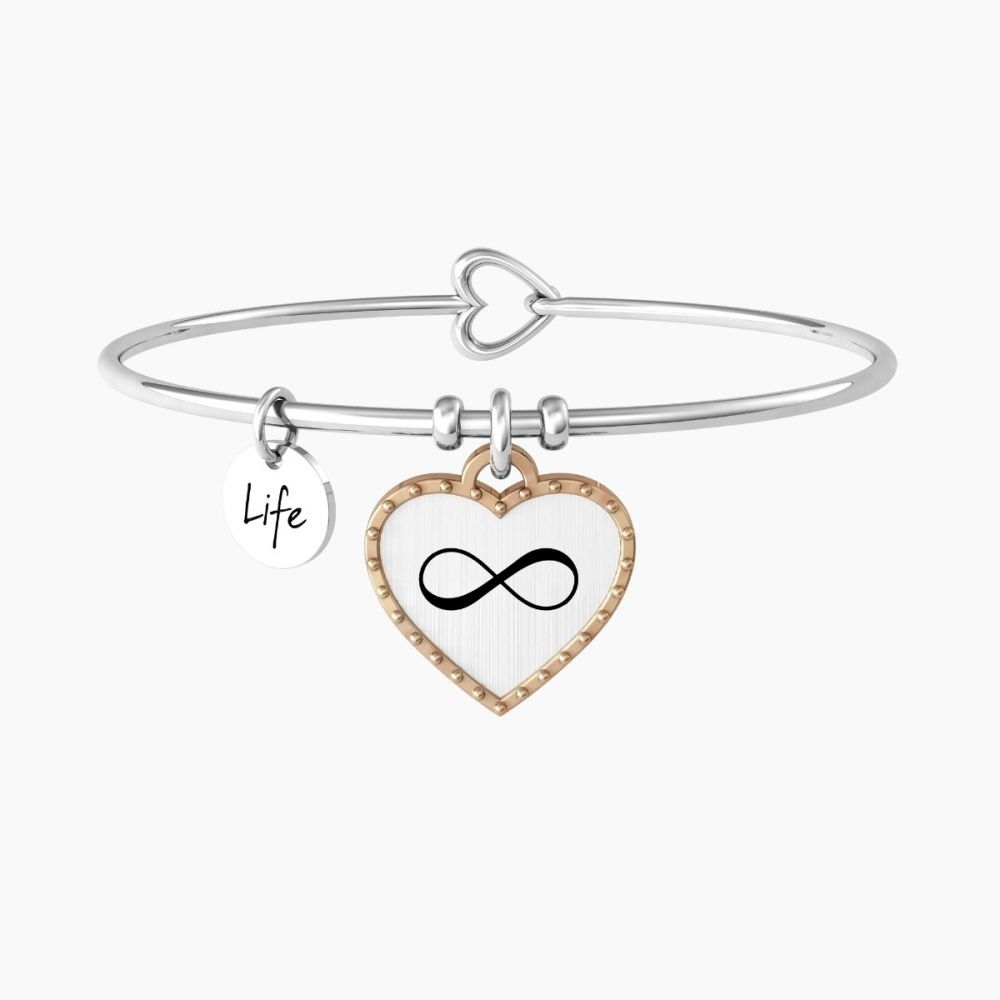 KIdult Bracciale Donna Acciaio Infinito Love