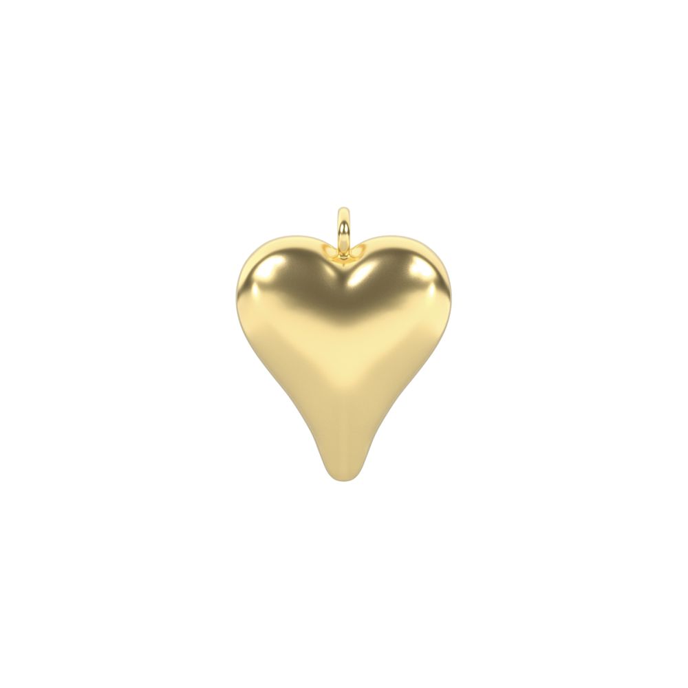 Kidult Ciondolo Acciaio Gold Cuore Bombato By You