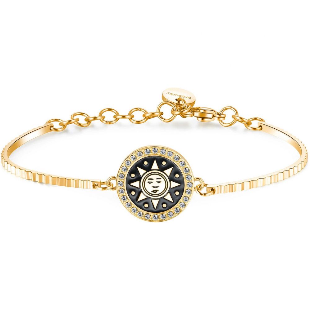 Brosway Bracciale Donna Acciaio Gold Sole e Swarovski Chakra