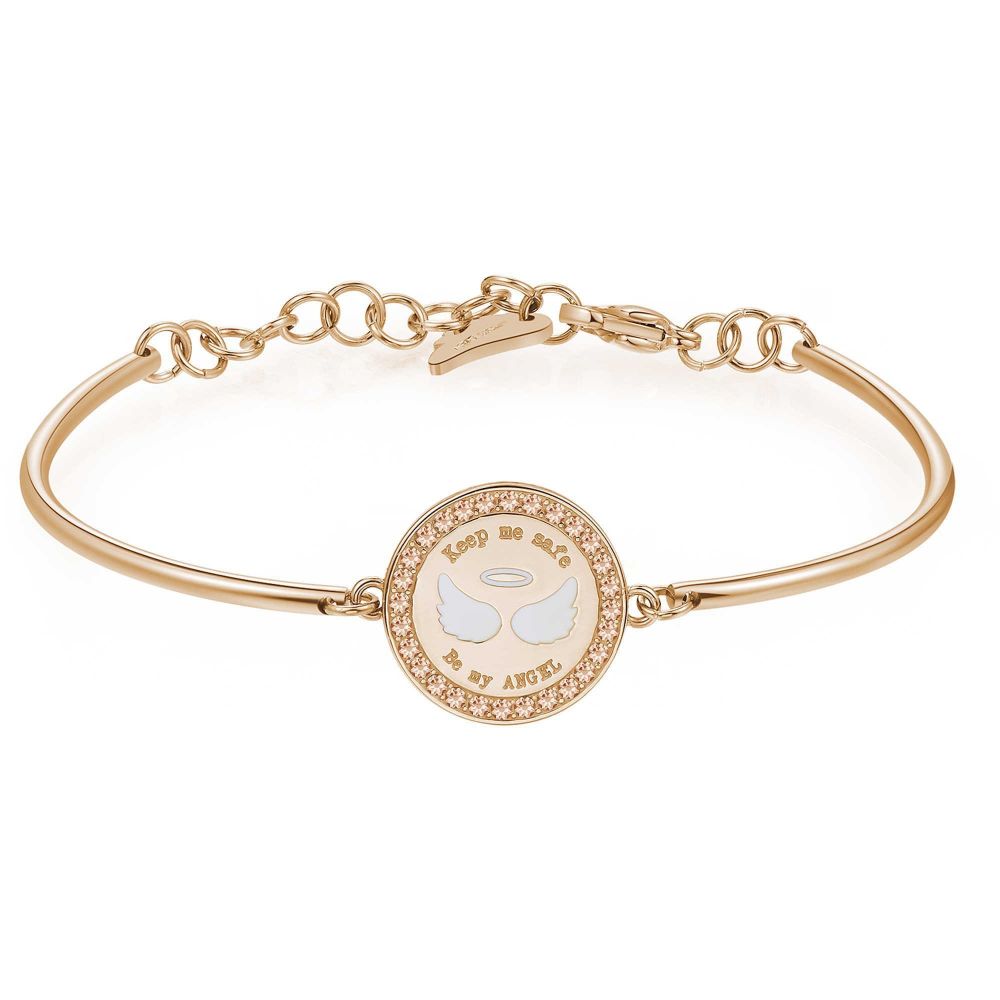 Brosway Bracciale Donna Acciaio Rosè Angelo Custode Chakra