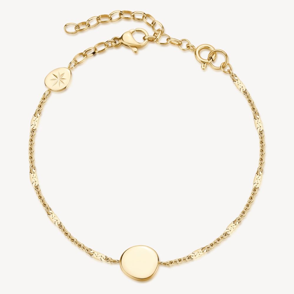 Brosway Bracciale Acciaio Gold Con Piastra Essential