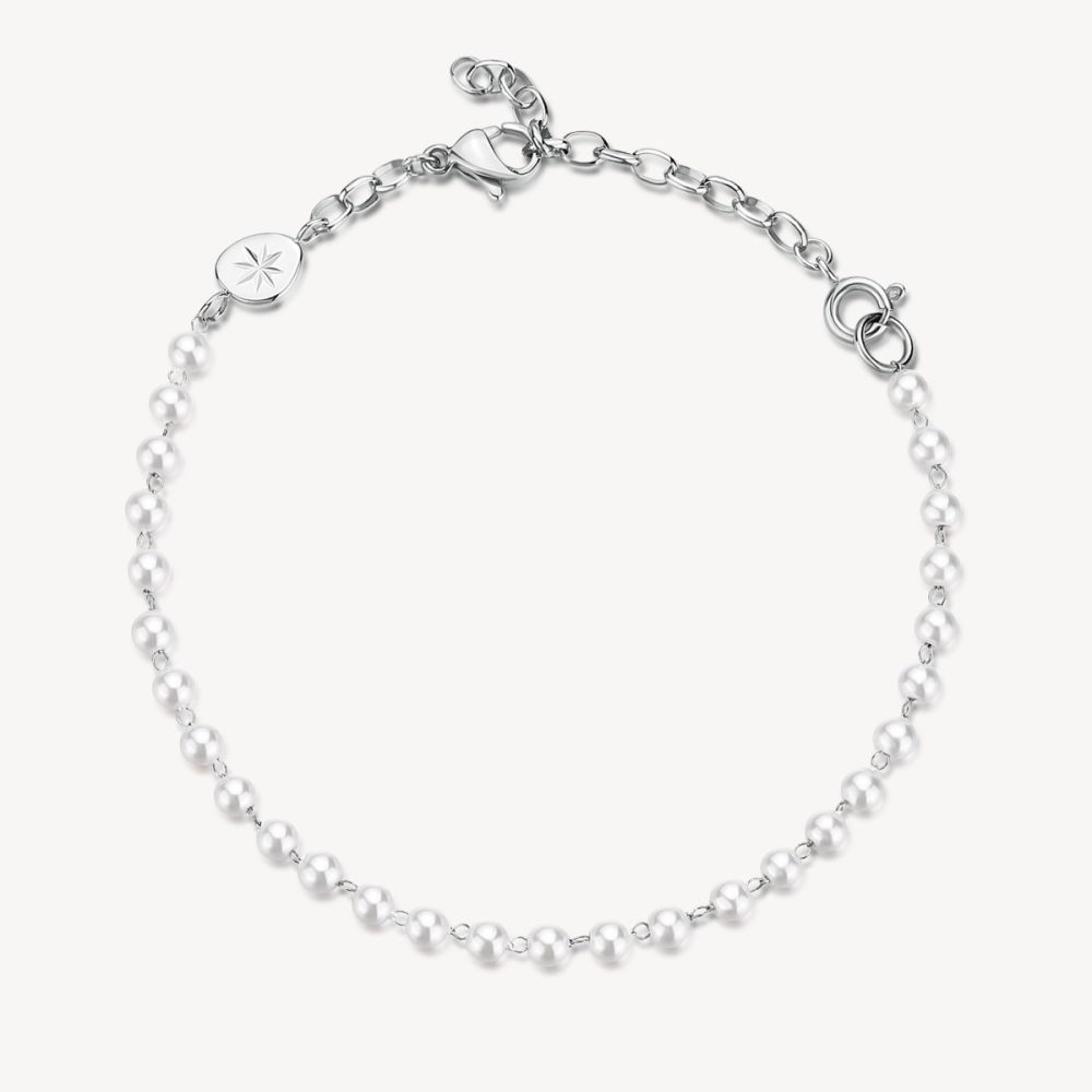 Brosway Bracciale Acciaio Con Perle Essential