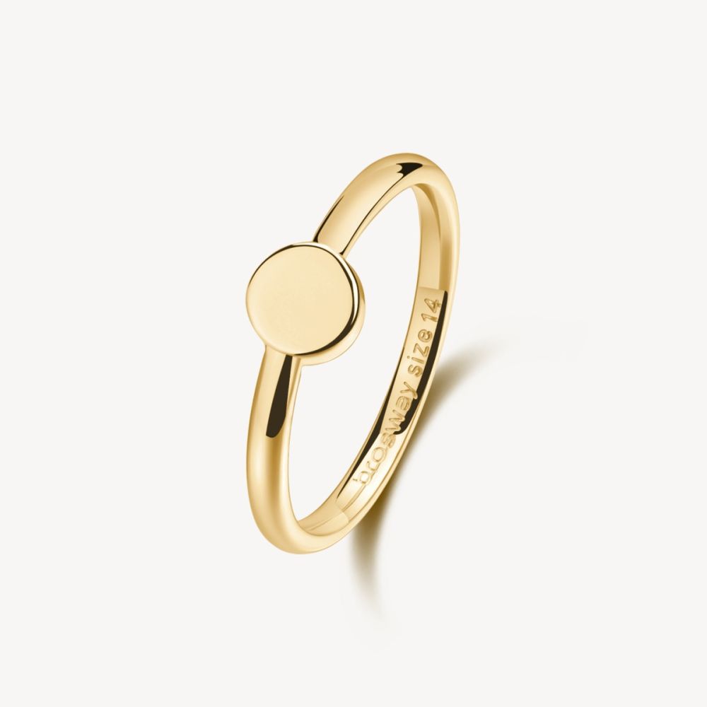 Brosway Anello Acciaio Gold Essential