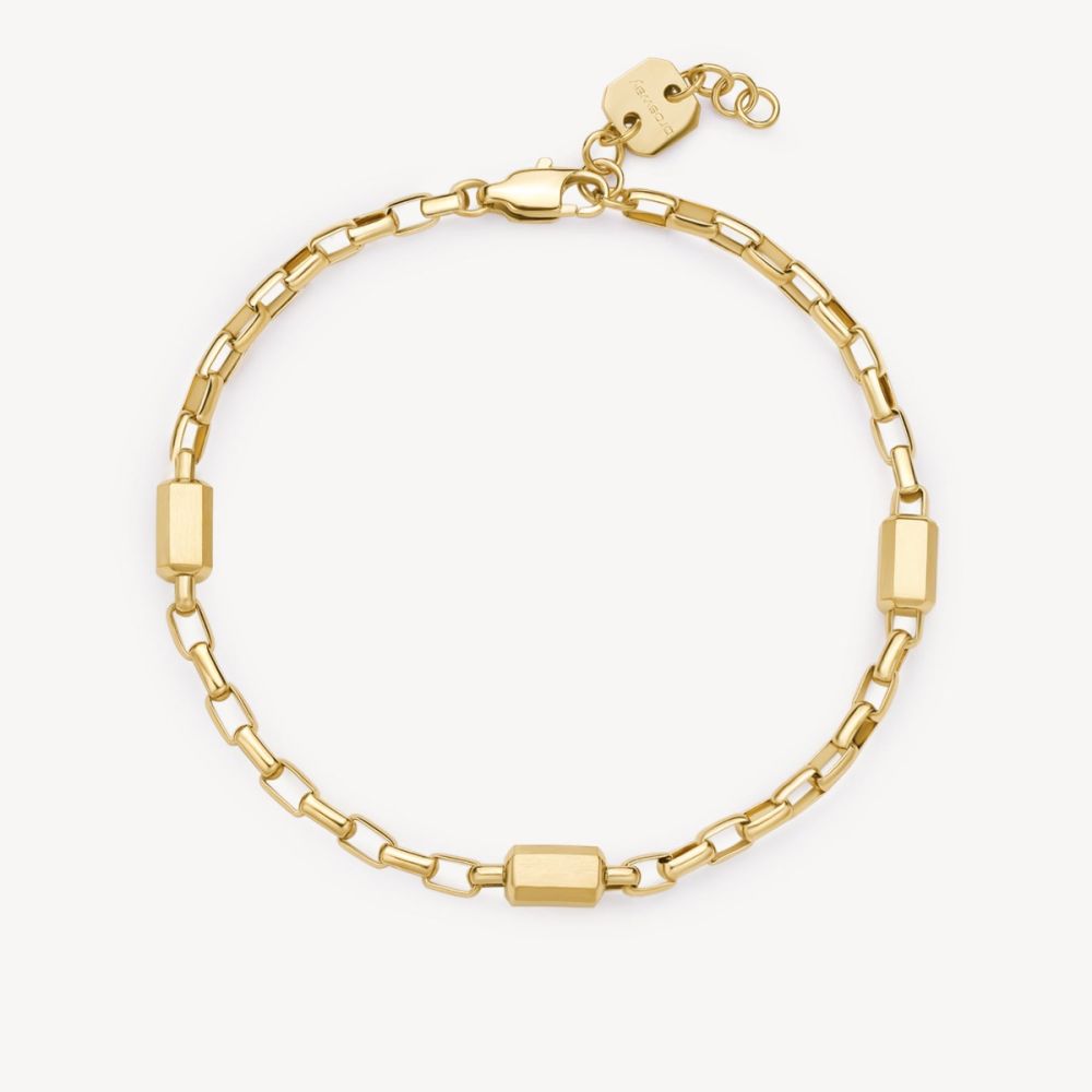 Brosway Bracciale Acciaio Gold con Inserti Logan