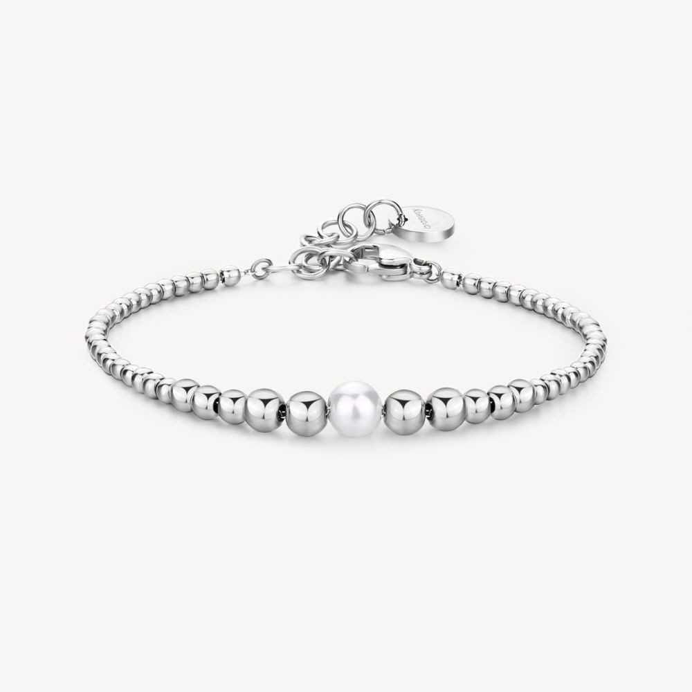 Brosway Bracciale Acciaio Sfere e Perla Perfect