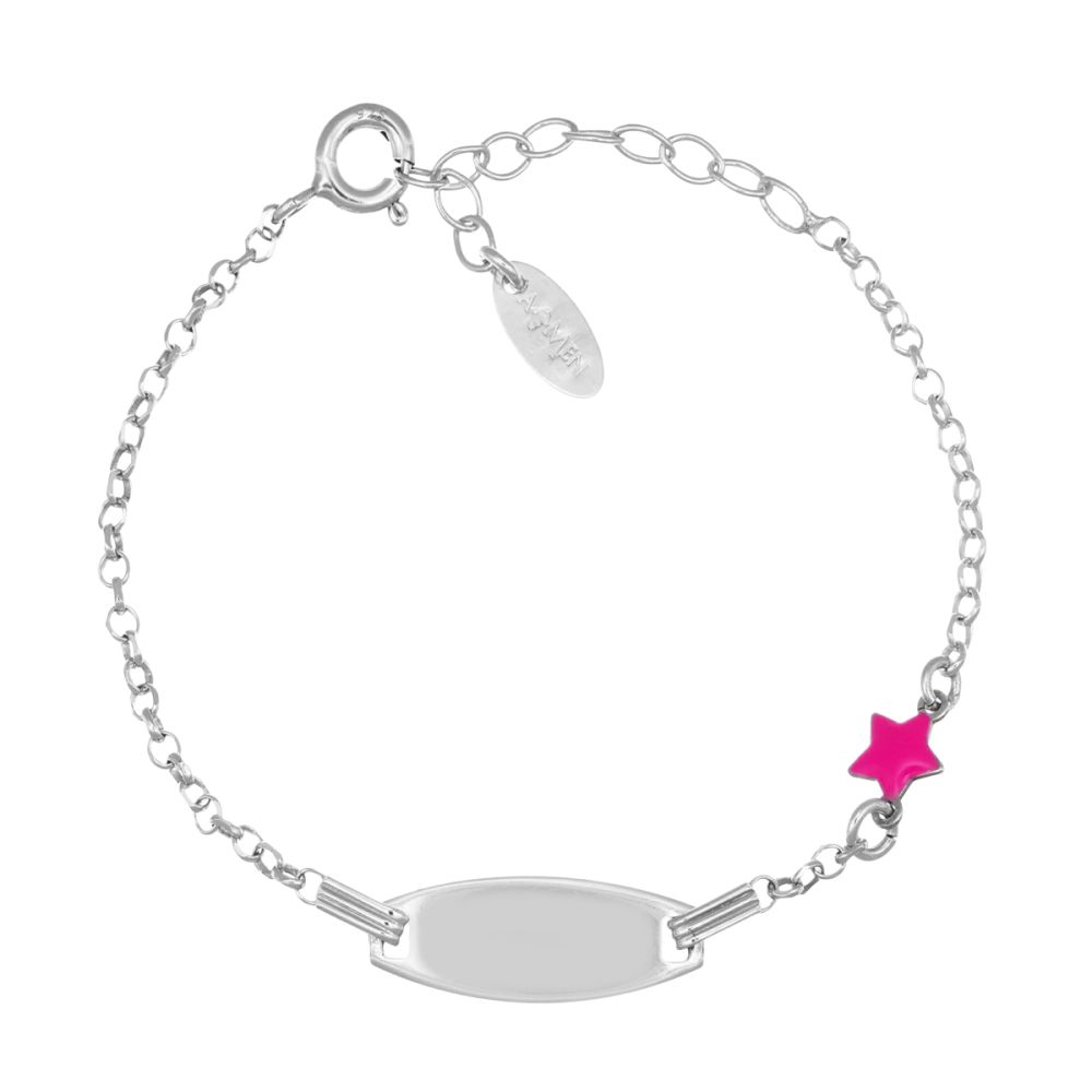 Amen Bracciale Junior Argento Stella e Piastra